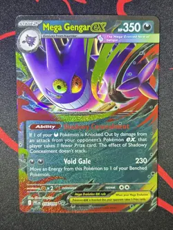 Mega Gengar ex 056/094 Mega Evolution Phantasmal Flames Pack Fresh Pokemon TCG - Image 1