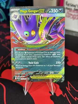 Mega Gengar ex 056/094 Mega Evolution Phantasmal Flames Pack Fresh Pokemon TCG - Image 3