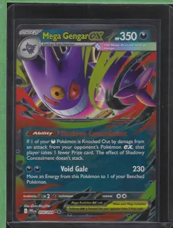 Mega Gengar ex 056/094 Double Rare Phantasmal Flames Pokemon Near Mint - Image 1