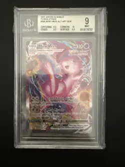 BGS 9 Pokemon TCG Swsh08: Fusion Strike Mew VMAX Alternate Art Secret 269/264 - Image 1