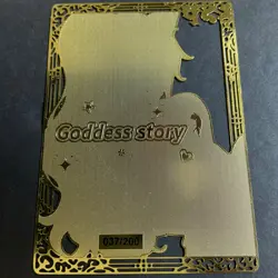 Goddess Story Gold METAL Card - Serial Number #/200! Anime Waifu Nami Bikini - Image 5