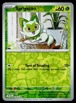 Sprigatito 016/159 Common Journey Together Pokemon Reverse Holo NM - Image 1