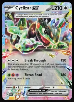 Cyclizar ex 159/191 Double Rare Surging Sparks Pokemon Holo NM - Image 1
