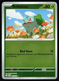 Bulbasaur 001/132 Common Mega Evolution Pokemon Reverse Holo NM - Image 1