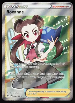 Roxanne 188/189 Ultra Rare Astral Radiance Pokemon Holo NM - Image 1