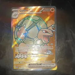 Pokemon Golem ex Ultra Rare 189/165 Scarlet & Violet 151 330 HP Holo EX - Image 2