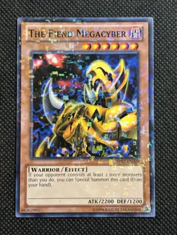 YuGiOh! - The Fiend Megacyber BP02-EN009 Mosaic Rare Unlimited Edition Near Mint - Image 1