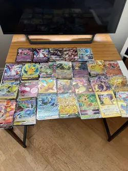 Pokemon Jumbo Card Lot of 79 - ex VSTAR V VMAX Promo Jumbo Cards + Cele Binder - Image 1