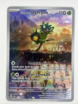 Pokemon Teal Mask Ogerpon 123 Sv: Scarlet & Violet Promo Cards Holo NM Condition - Image 1