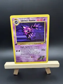 Pokemon TCG Sabrina's Haunter 1st Edition Uncommon Card Gym Heroes 58/132 LP - Image 1