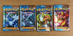 HGSS - Triumphant ~ Booster (No Cards) Pack Wrappers ~ All 4 Artworks!! - Image 1