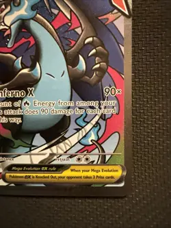 Mega Charizard X ex 023 Promo Pokemon Card Phantasmal Flames UPC - Image 4