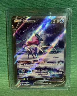 Suicune v Crown Zenith Galarian Gallery Holo Ultra Rare Card GG38 GG70 NM - Image 1