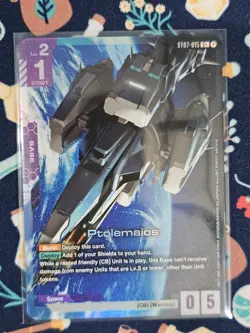 Ptolemaios C+ ST07-015 Gundam Card Game Celestial Drive NM Textured Holo - Image 1