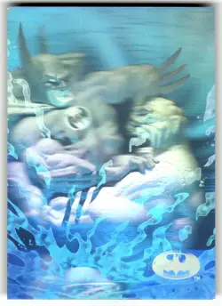 1996 Skybox Batman Holo Series Trading Card #38 Reptilian Horror - Image 1