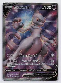 Mewtwo V Holofoil Promo SWSH: Sword & Shield Promo Cards SWSH229 NM - Image 1