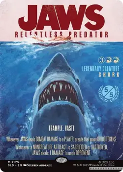 Jaws, Relentless Predator [SLD - 2175] - NM [Normal] TCG MTG - Image 1