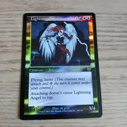 MTG FOIL Lightning Angel Apocalypse LP Light Play - Image 1