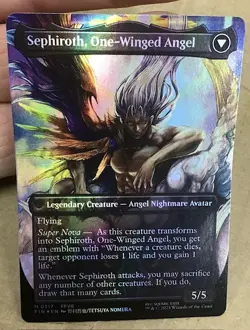 Sephiroth Fabled Soldier #317 Foil (Borderless) Final Fantasy Mtg - Image 2