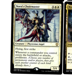 1x Norn's Choirmaster Commander: Phyrexia: All Will Be One LP mtg - Image 1