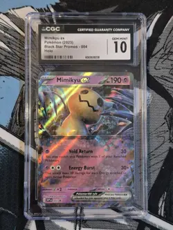 Mimikyu ex 004 Sv: Scarlet & Violet Promo Holo CGC 10 Pokemon Card - Image 1