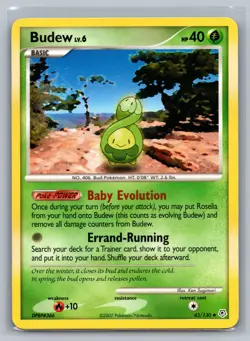 Budew Diamond and Pearl #43/130 Uncommon Pokemon Card - Image 1