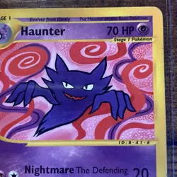 Haunter Expedition Base Set 80/165 Uncommon Regular Unlimited Pokemon Card LP - Image 3