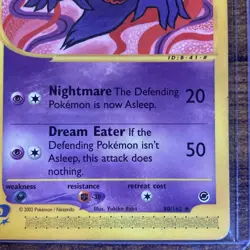 Haunter Expedition Base Set 80/165 Uncommon Regular Unlimited Pokemon Card LP - Image 4
