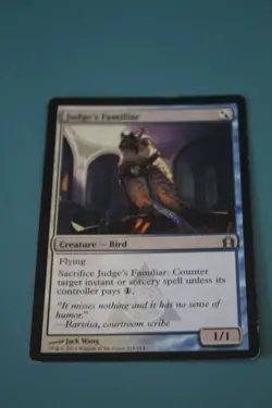MTG CARD POOR CONDITION JUDGE'S FAMILIAR - Image 1