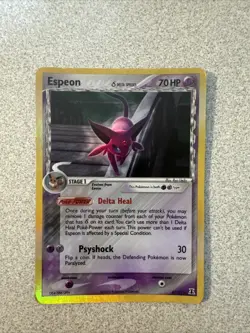 Espeon 4/113 EX Delta Species Rare Holo Pokemon Card 2005 - Excellent - Image 1