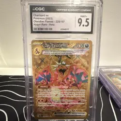 CGC 9.5 Charizard ex 228/197 SV03 Obsidian Flames Hyper Rare Holo English - Image 1