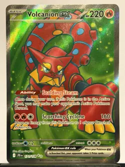 Volcanion ex 171/159 Sv09: Journey Together ULTRA RARE FULL ART (NM) Pokemon - Image 1