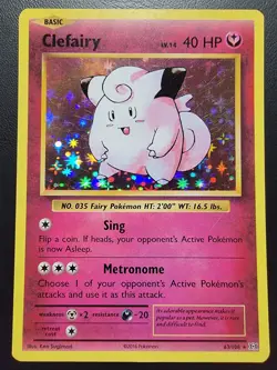 Clefairy 63/108 Evolutions Holo Pokemon Tcg - Image 1