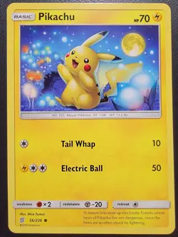 Pikachu 56/236 Sm-Unified Minds Regular Pokemon Tcg - Image 1