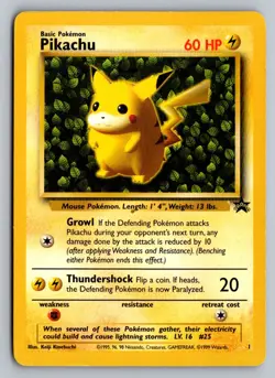 Pokemon Pikachu (1) Promo WoTC Promo 01/53 LP - Image 1