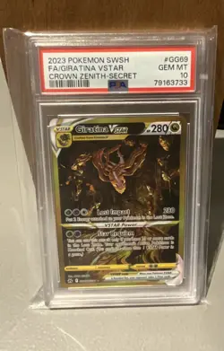 Pokemon TCG - Giratina Vstar GG69 Crown Zenith Secret Rare 2023 SWSH PSA 10 - Image 1