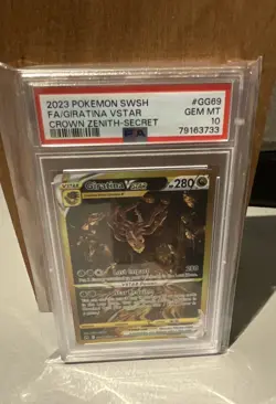 Pokemon TCG - Giratina Vstar GG69 Crown Zenith Secret Rare 2023 SWSH PSA 10 - Image 2