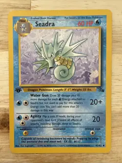 Pokemon TCG | Seadra 42/62 | Fossil Uncommon | Near Mint - Image 1