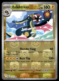 Eelektross (Poke Ball Pattern) 032/086 Holo SV: Black Bolt Pokemon Holo NM - Image 1