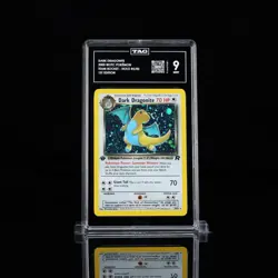 TAG 9 MINT Dark Dragonite 5/82 1st Edition Team Rocket Vintage Pokemon - Image 1