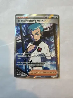 Pokemon TCG-Team Rockets Archer 223/182 Full Art Ultra Rare Destined Rivals NM/M - Image 1