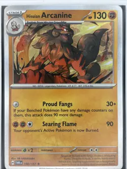 Pokemon Hisuian Arcanine 100/167 Cosmos Holo EXCLUSIVE Surging Sparks Blister - Image 1