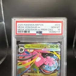 2025 Pokemon Mega Evolutions Mega Venusaur EX #013 Graded PSA 10 - Image 2
