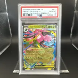 2025 Pokemon Mega Evolutions Mega Venusaur EX #013 Graded PSA 10 - Image 4