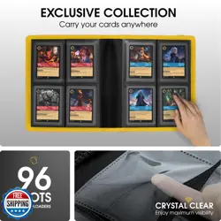 FORZAROCKET Toploader Binder 4-Pocket, PU Leather Trading Card Binder for TCG - Image 4