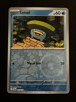 Lotad 035/159 Reverse Holo Common Pokemon TCG S&V Journey Together NM - Image 1