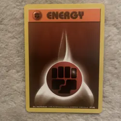 Pokemon TCG Fighting Energy Base Set 97/102 Regular Unlimited Common NM - Image 1