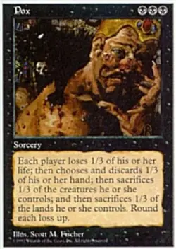 1x Pox Heavy Play MTG Magic - Kid Icarus - - Image 1