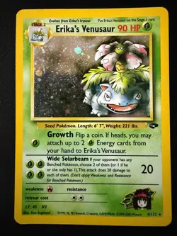 Erika's Venusaur Holo - 2000 Pokemon Gym Challenge #4/132 LP Vintage - Image 1