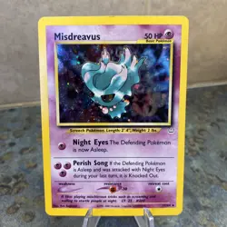 Pokemon Misdreavus Double Holo Neo Revelation 11/64 - Image 1
